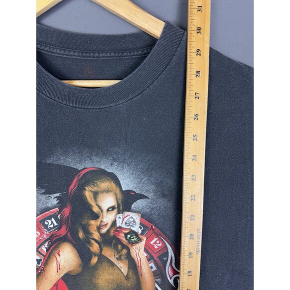 Vintage Y2K Universal Studios Halloween Horror Nights Poker Gamble Game 2XL Art - Picture 7 of 7